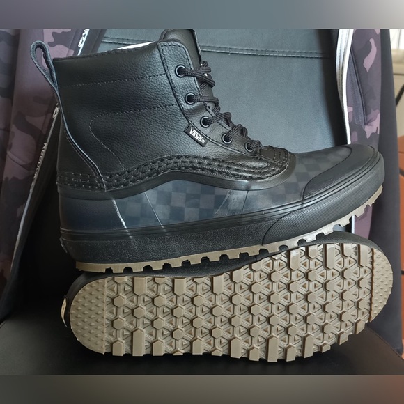 ‘CHECKERBOARD BLACK’ VAN BOOTS! - Picture 2 of 6